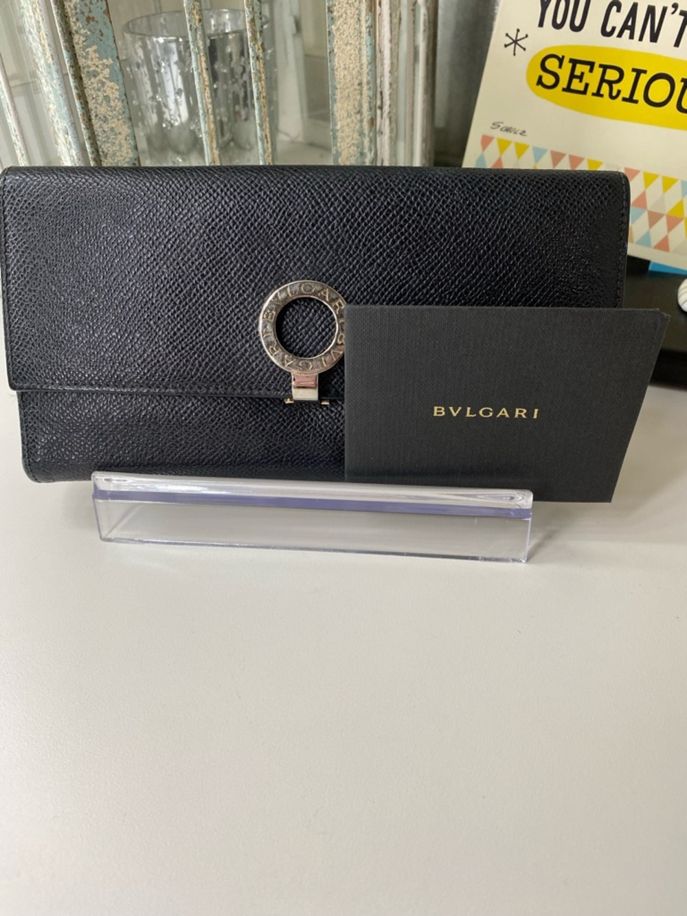 Bvlgari Lux Black Leather Wallet Clutch - Picture 12 of 12